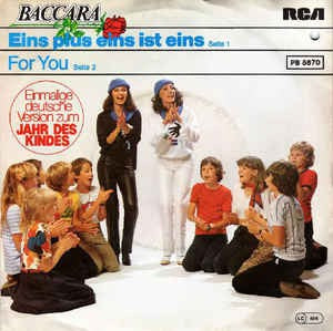 Baccara - Eins Plus Eins Ist Eins Vinyl Singles Vinyl (VG) <br> Hoes (G+)
