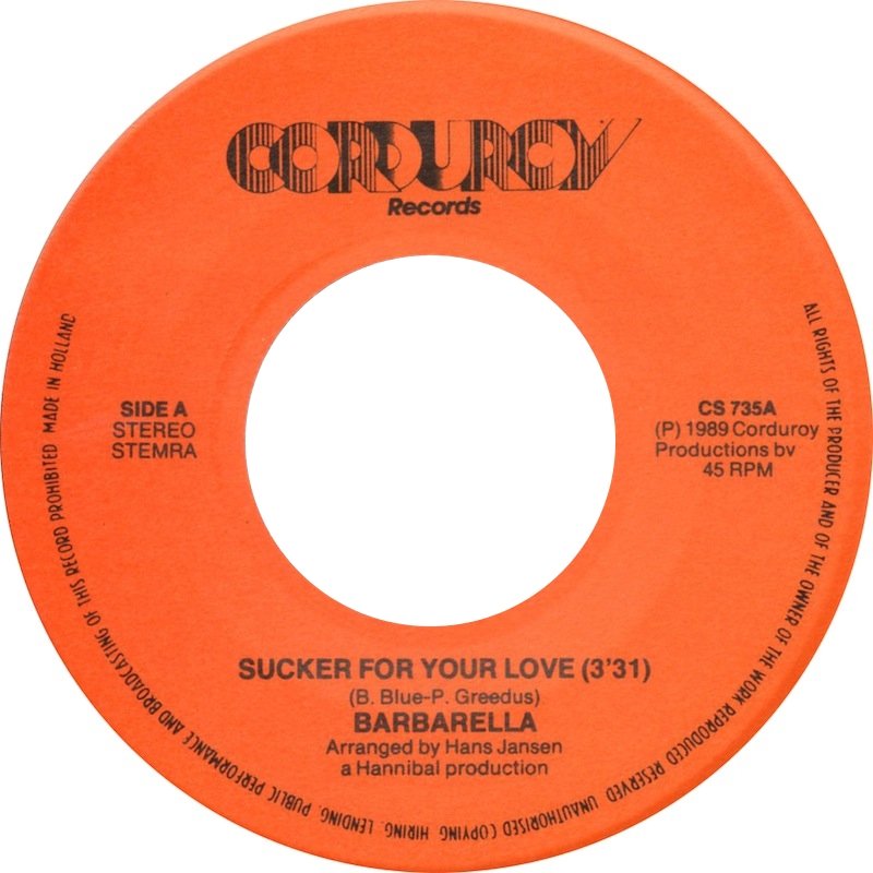 Barbarella - Sucker For Your Love 36917 Vinyl Singles Vinyl (VG) <br> Hoes (G+)