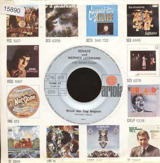 Renate Und Werner Leismann - Nimm Mich Mit Nach Haus Vinyl Singles Vinyl Very Good (VG) <br> Hoes Good Plus (G+)