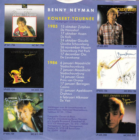 Benny Neyman - Zolang Je Bij Me Bent 32610 Vinyl Singles Vinyl Zeer Goed / Hoesje Goed "VINYLSINGLES.NL"