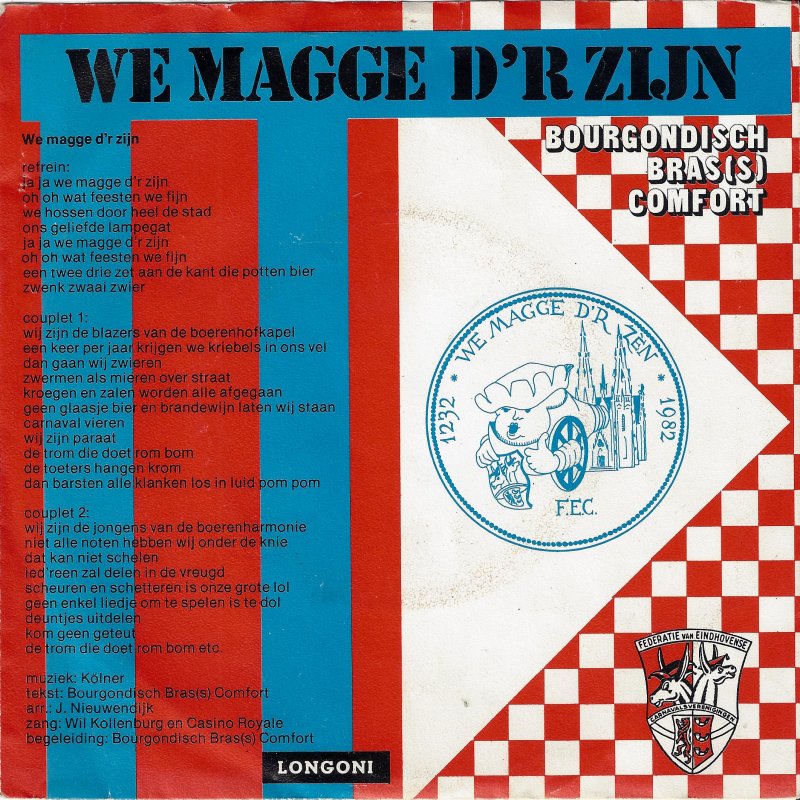 Wil Kollenburg en Casino Royale - We Magge D'r Zijn Vinyl Singles Vinyl Very Good (VG) <br> Hoes Good Plus (G+)