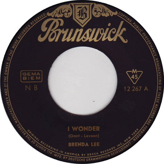 Brenda Lee - I Wonder