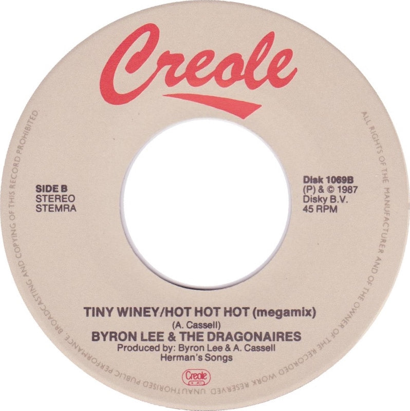 Byron Lee And The Dragonaires - Tiny Winey Vinyl Singles