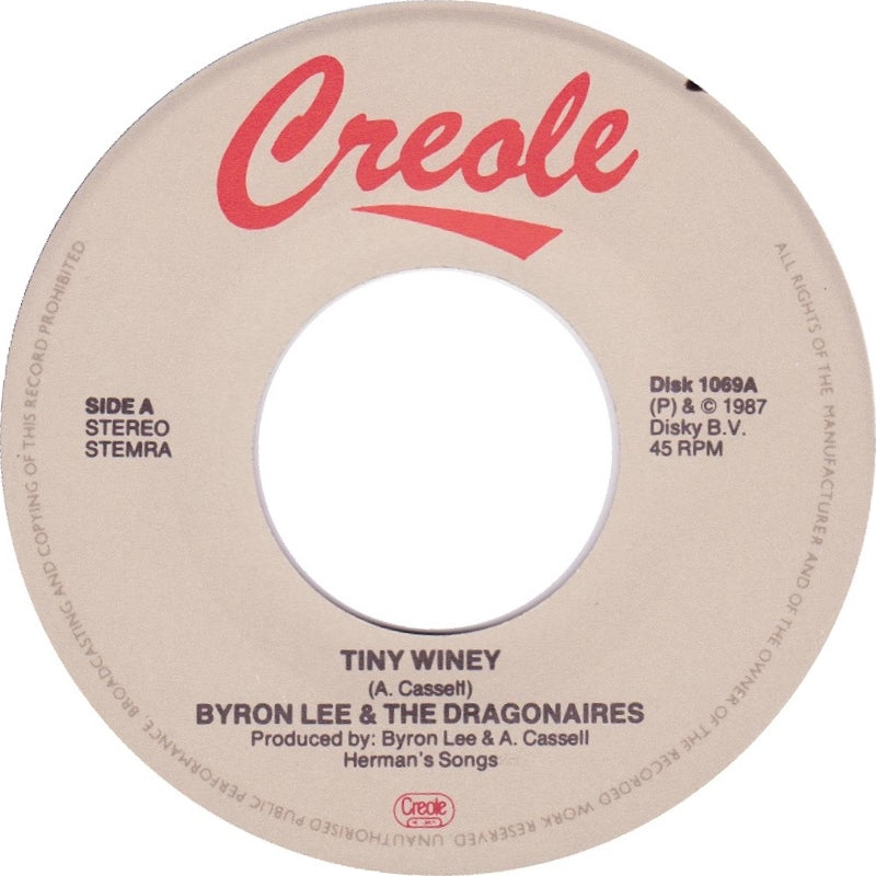 Byron Lee And The Dragonaires - Tiny Winey Vinyl Singles