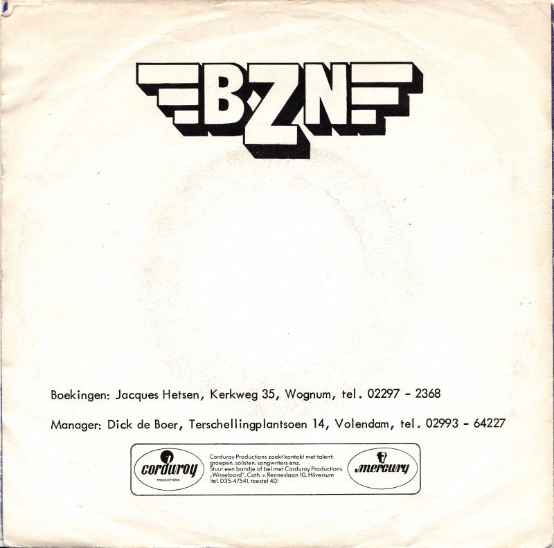 BZN - The Clown 35392 Vinyl Singles Vinyl Very Good (VG) <br> Hoes Good Plus (G+)