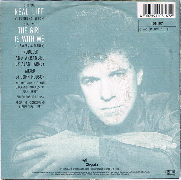 Leo Sayer - Real Life Vinyl Singles Vinyl Very Good (VG) <br> Hoes Good Plus (G+)