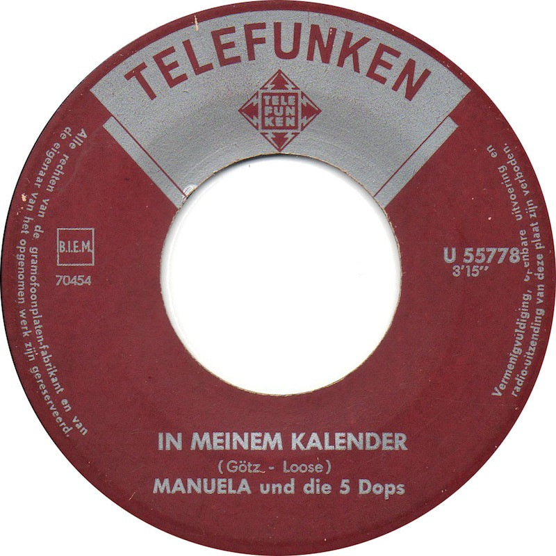 Manuela Und Ihre * Dops - Schwimmen Lernt Man Im See Vinyl Singles Vinyl Very Good (VG) <br> Hoes Good Plus (G+)