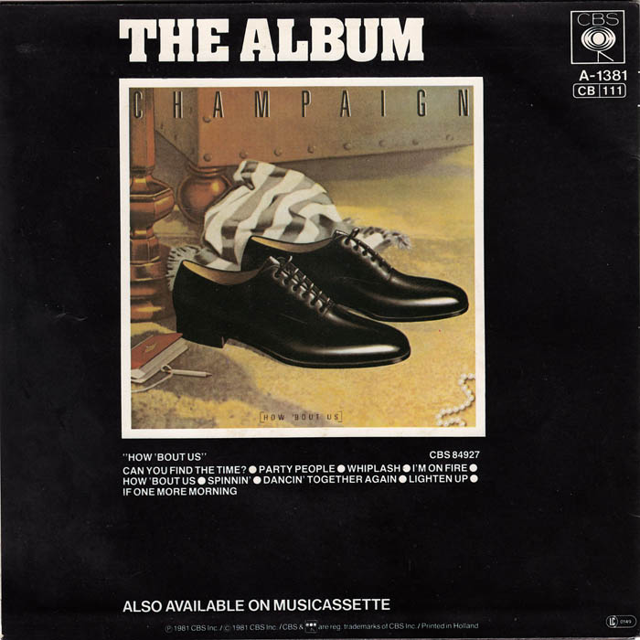 Champaign - Can You Find The Time Vinyl Singles Vinyl Very Good (VG) <br> Hoes Good Plus (G+)