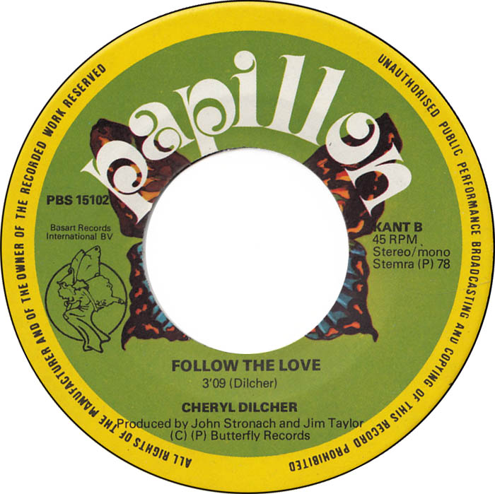 Cheryl Dilcher - Lovin' Woman Vinyl Singles Vinyl Very Good (VG) <br> Hoes Good Plus (G+)