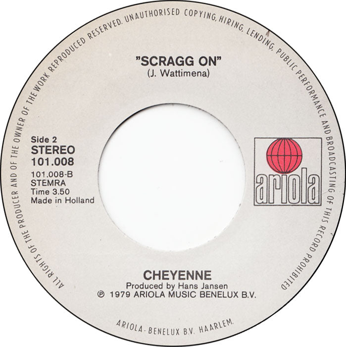 Cheyenne - Get Jogging 36436 Vinyl Singles Vinyl Very Good (VG) <br> Hoes Good Plus (G+)