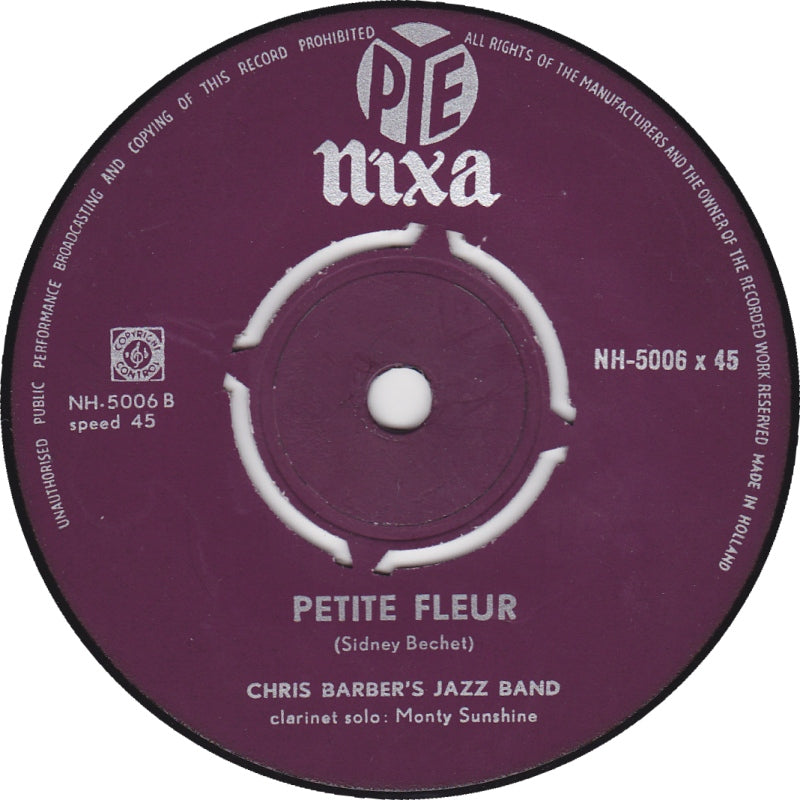 Chris Barber's Jazz Band - Thriller Bag Vinyl Singles Vinyl Very Good (VG) <br> Hoes Generic