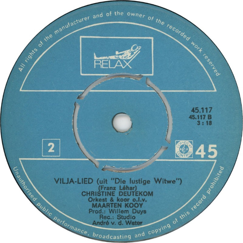 Christine Deutekom - Nonnenkoor Vinyl Singles Vinyl Very Good (VG) <br> Hoes Good Plus (G+)