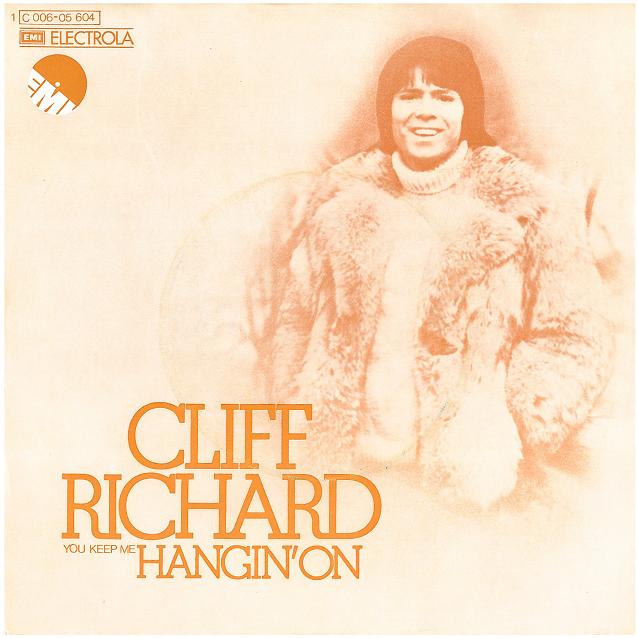 Cliff Richard - (You Keep Me) Hangin' On Vinyl Singles Vinyl Very Good (VG) <br> Hoes Good Plus (G+)