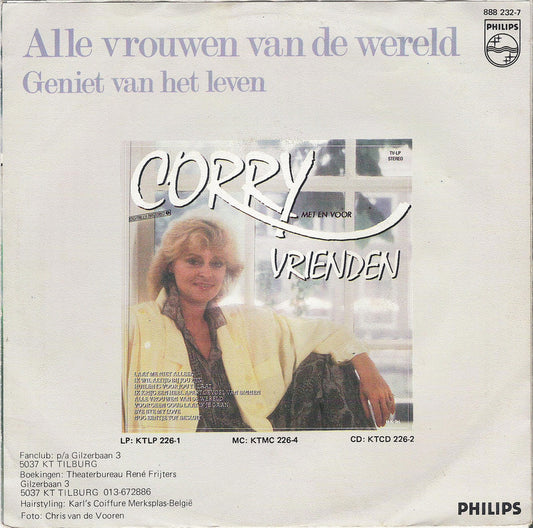 Corry - Alle Vrouwen Van De Wereld 26045 Vinyl Singles Vinyl Zeer Goed / Hoesje Goed "VINYLSINGLES.NL"