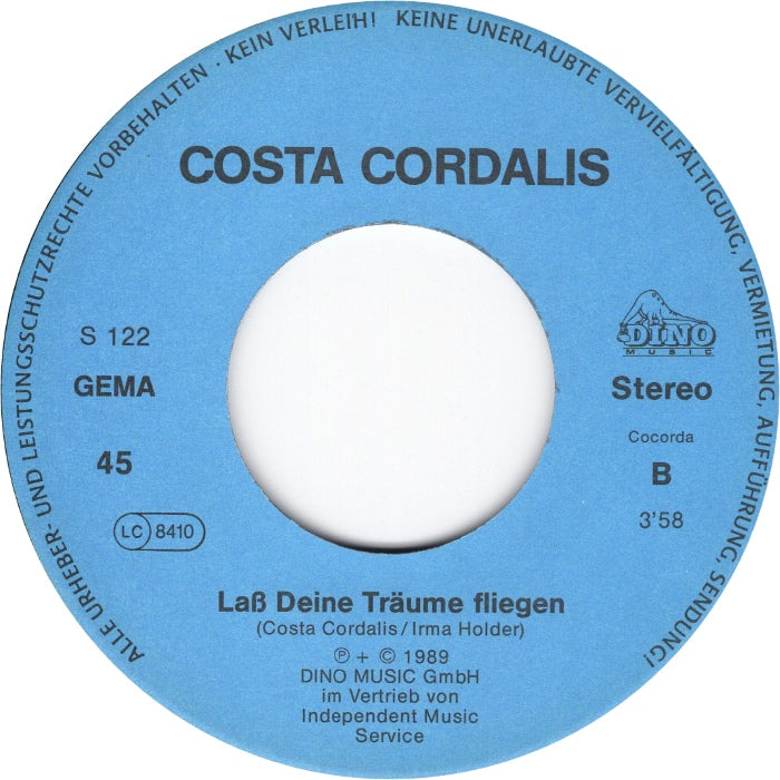 Costa Cordalis - Angie Vinyl Singles
