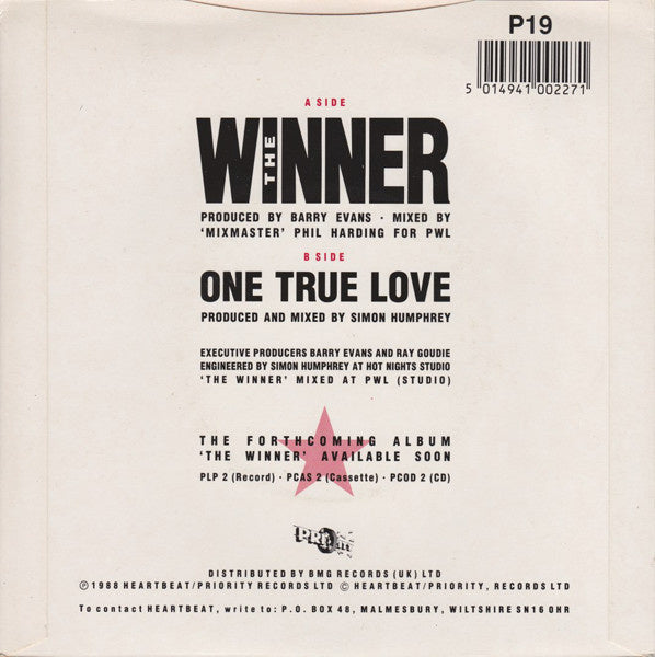 Heartbeat - The Winner Vinyl Singles