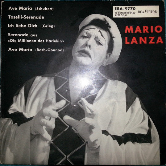 Mario Lanza - Ave Maria Vinyl Singles EP Vinyl Very Good (VG) <br> Hoes Good Plus (G+)