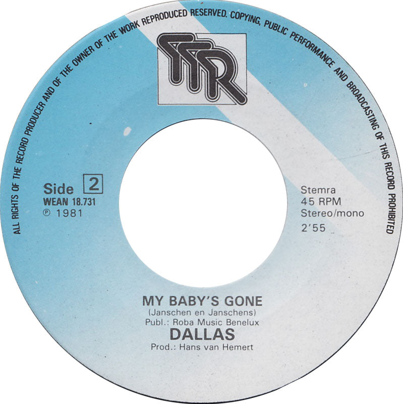 Dallas - Come On And Get It Vinyl Singles Vinyl Very Good (VG) <br> Hoes Good Plus (G+)