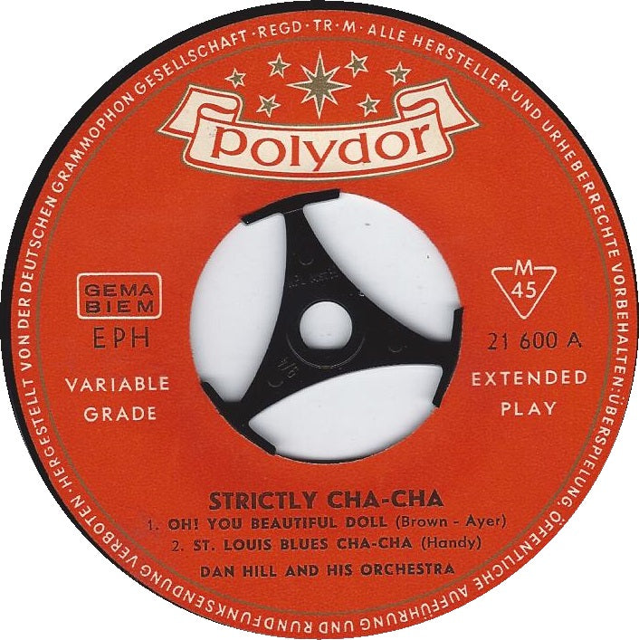 Dan Hill And His Orchestra - Strictly Cha-Cha Vinyl Singles EP