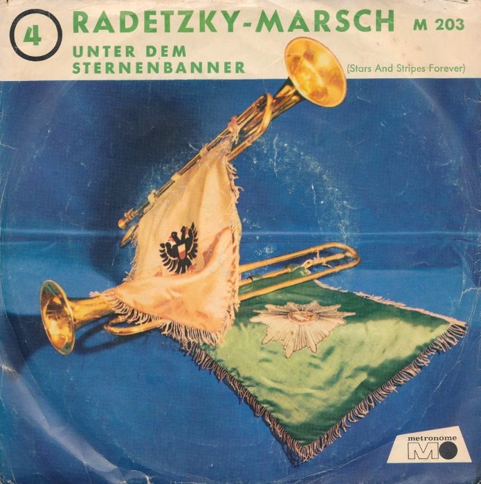 Musikkorps der Polizei-Dir. Lübeck - Radetzky Marsch Vinyl Singles Vinyl Very Good (VG) <br> Hoes Good Plus (G+)