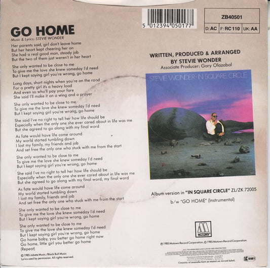 Stevie Wonder - Go Home
