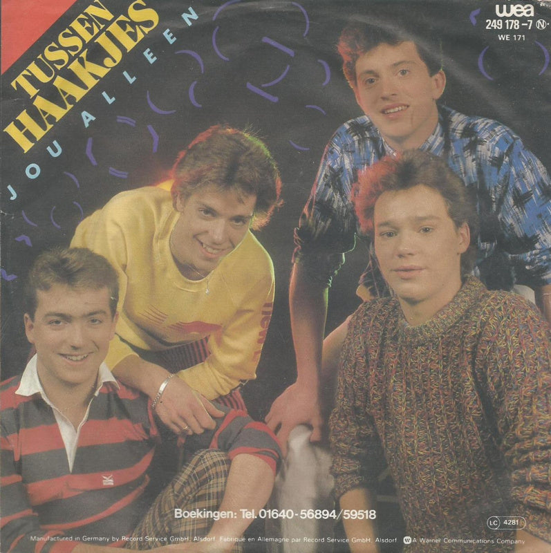 Tussen Haakjes - Jou Alleen 04925 Vinyl Singles Vinyl Very Good (VG) <br> Hoes Good Plus (G+)