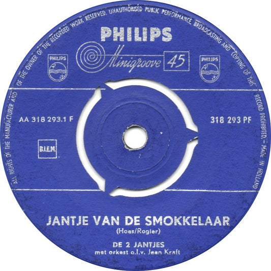2 Jantjes - De Smokkelaar 13653 Vinyl Singles Goede Staat