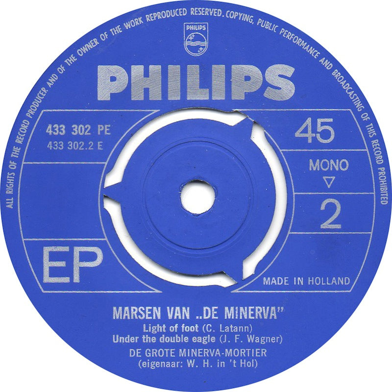Marsen Van De Minerva - Colonel Bogey Vinyl Singles EP Vinyl Very Good (VG) <br> Hoes Good Plus (G+)