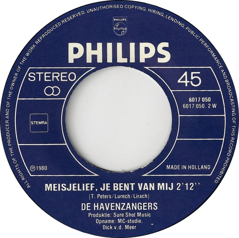 Havenzangers - Neem Mij Met Je Mee 30206