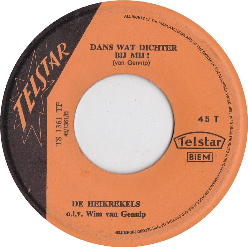 Heikrekels - 'K Hoop Dat Jij Eens Wacht Op Mij 41161 Vinyl Singles Vinyl Very Good (VG) <br> Hoes Good Plus (G+)