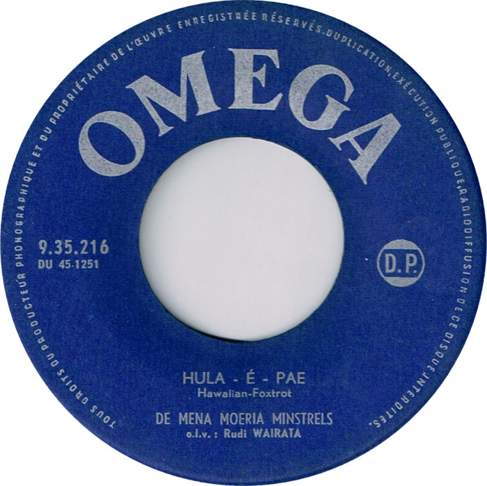 Mena Moeria Minstrels - Hula-É-Pae Vinyl Singles