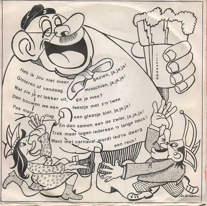 Mulders Met Hofkapel De Dorstvlegels - Carnaval ** Vinyl Singles Vinyl (VG) <br> Hoes (G+)