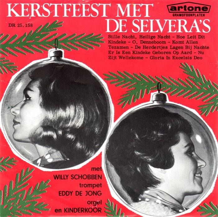 Selvera's met Willy Schobben, Eddy de Jong - Kerstfeest Met De Selvera's 14787 Vinyl Singles Vinyl Very Good (VG) <br> Hoes Good Plus (G+)