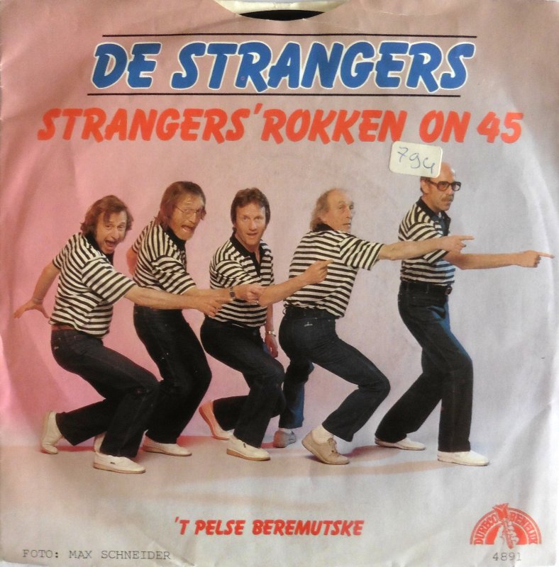 Strangers - Strangers' Rokken On ** Vinyl Singles Vinyl Very Good (VG) <br> Hoes Good Plus (G+)