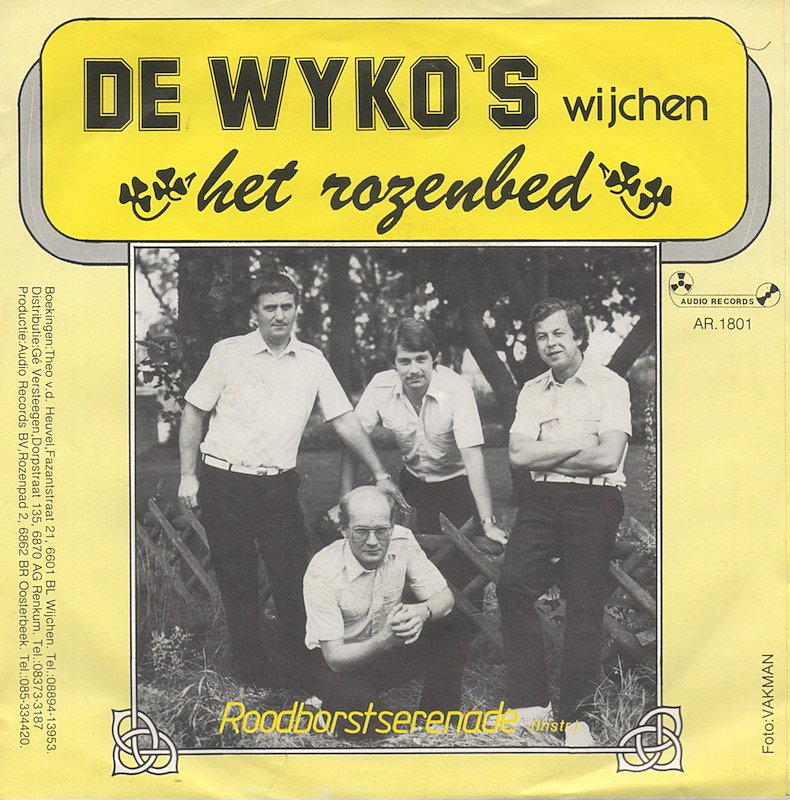 Wyko's - Het Rozenbed Vinyl Singles Vinyl Very Good (VG) <br> Hoes Good Plus (G+)