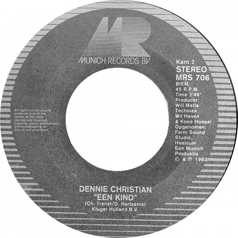 Dennie Christian - Romina 31049 Vinyl Singles Vinyl Very Good (VG) <br> Hoes Good Plus (G+)