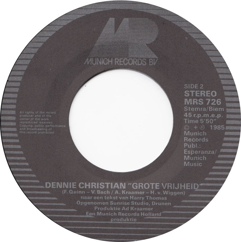 Dennie Christian - Schlagercarousel 41272 Vinyl Singles Vinyl Goed / Hoes Tekst