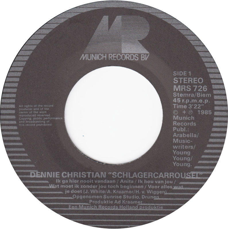 Dennie Christian - Schlagercarousel 41272 Vinyl Singles