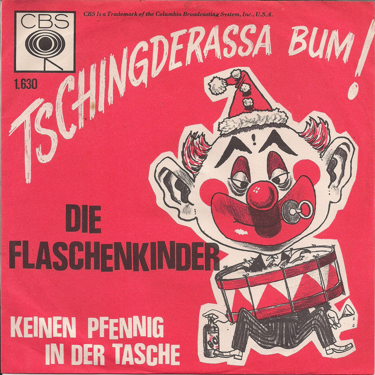Flaschenkinder - Tschingderassa Bum Vinyl Singles Vinyl Very Good (VG) <br> Hoes Good Plus (G+)