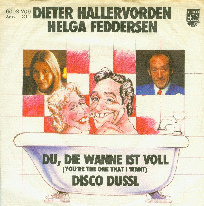 Dieter Hallervorden Und Helga Feddersen - Du Die Wanne Ist Voll Vinyl Singles Vinyl Very Good (VG) <br> Hoes Good Plus (G+)