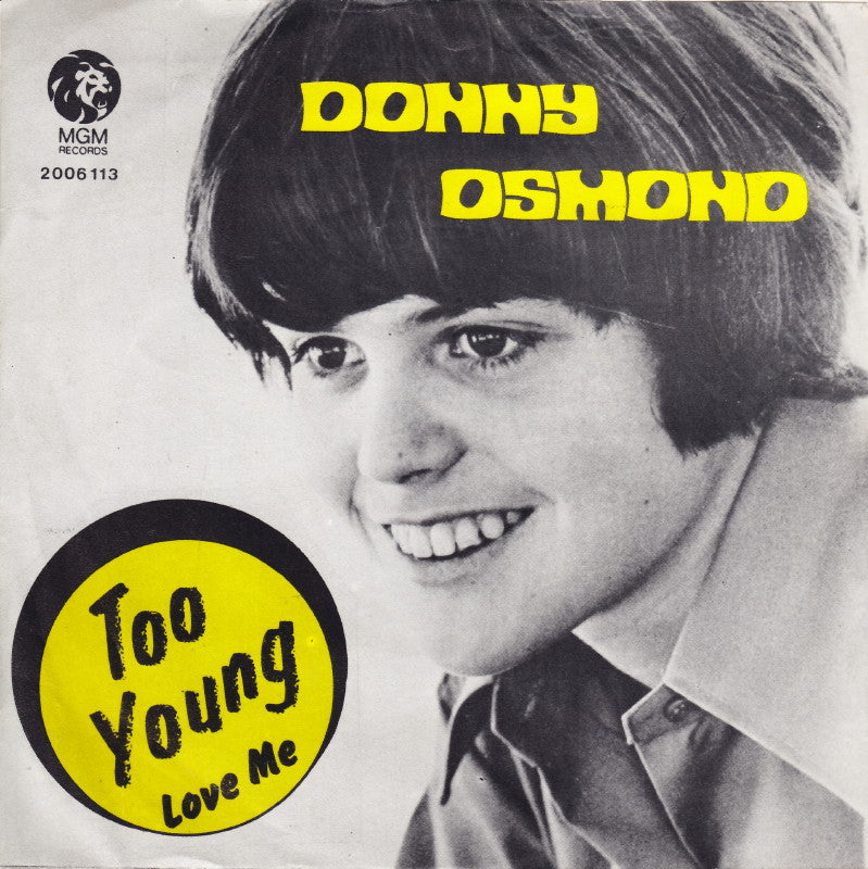 Donny Osmond - Too Young Vinyl Singles
