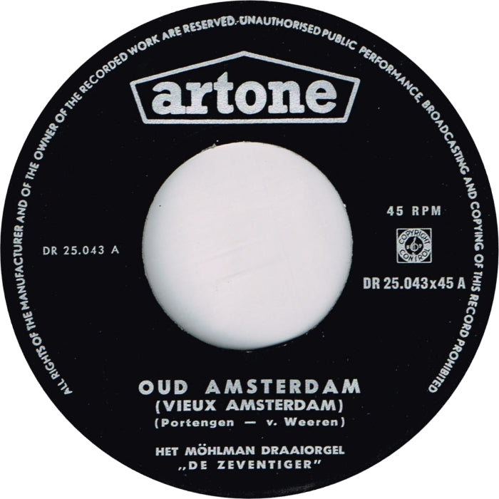 Draaiorgel De Zeventiger - Oud Amsterdam Vinyl Singles