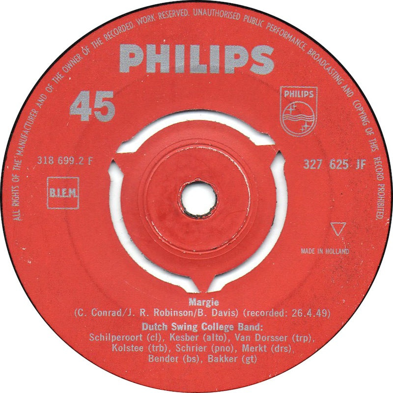 Dutch Swing College Band - At The Jazzband Ball Vinyl Singles