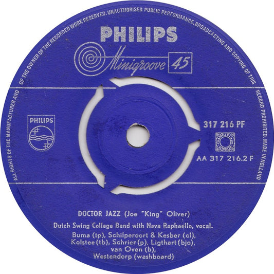 Dutch Swing College Band With Neva Raphaello - Careless Love Blues