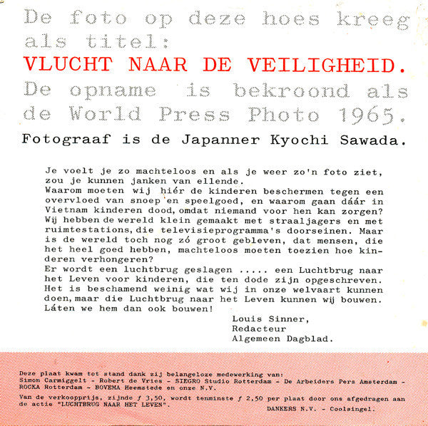 Robert de Vries - Luchtbrug Naar Het Leven: Robert De Vries Leest Uit Kinderen Van Simon Carmiggelt Vinyl Singles