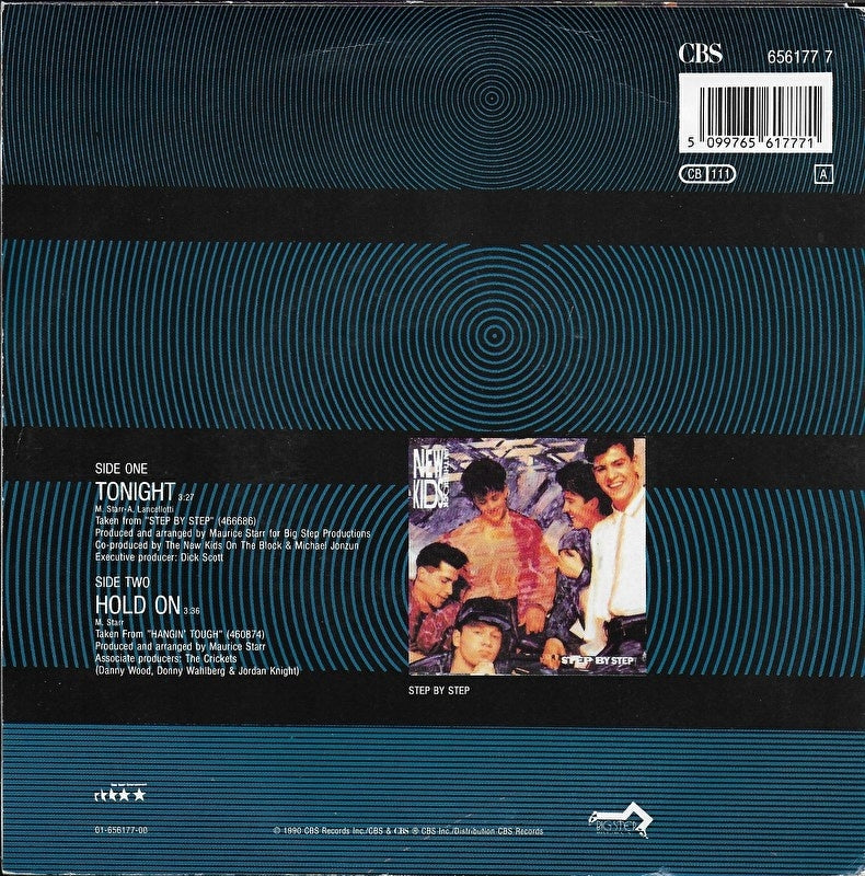 New Kids On The Block - Tonight 20149 Vinyl Singles Vinyl Very Good (VG) <br> Hoes Good Plus (G+)