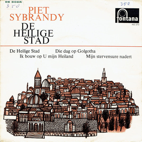 Piet Sybrandy - De Heilige Stad 23312 Vinyl Singles EP Vinyl Very Good (VG) <br> Hoes Good Plus (G+)