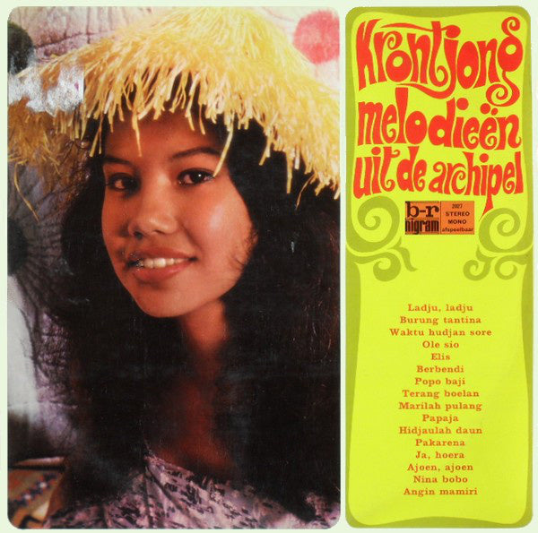 Jacky Sprangers - Krontjong Melodieën Uit De Archipel (LP) Vinyl LP Vinyl Very Good (VG) <br> Hoes Good Plus (G+)