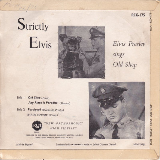 Elvis Presley - Strictly Elvis
