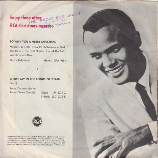 Harry Belafonte - Mary's Boy Child 23097 Vinyl Singles Vinyl Zeer Goed / Hoesje Goed "VINYLSINGLES.NL"
